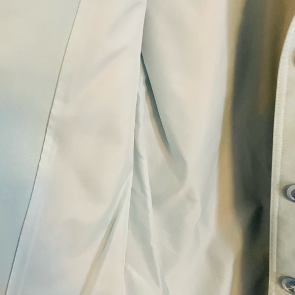 Vintage Light Blue Trench Coat Size 7/8 Grandma Rare Mid-Length The Puget Sound - Picture 9 of 13